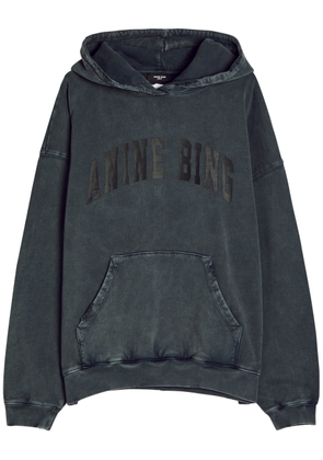 Anine Bing Harvey Hooded Cotton Sweatshirt - Black - M (UK12 / M)