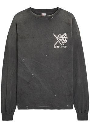 Saint Mxxxxxx Speedkills Printed Cotton top - Black - XL