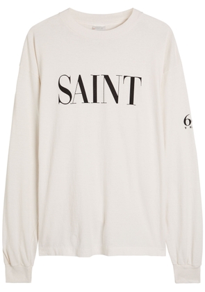 Saint Mxxxxxx 666 Printed Cotton top - White - M
