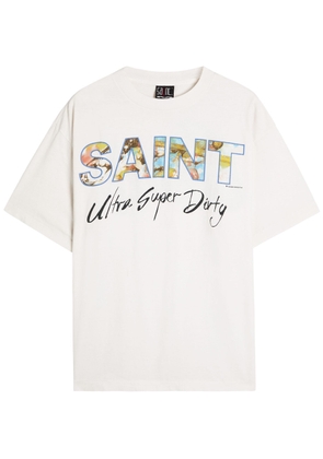 Saint Mxxxxxx Ultra Super Dry Printed Cotton T-shirt - White - M