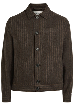 Oliver Spencer Buffalo Striped Wool-blend Overshirt - Brown - 52 (UK42 / XL)
