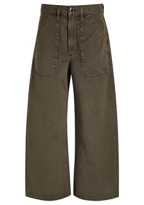 Citizens OF Humanity Ayla Cargo Crop Wide-leg Jeans - Dark Green - 25 (W25 / UK6 / XS)