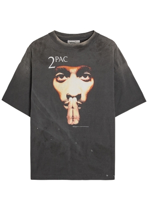 Saint Mxxxxxx 2Pac Printed Cotton T-shirt - Black - L