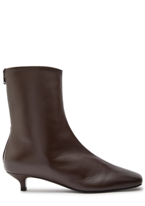 Toteme 30 Nappa Leather Ankle Boots - Brown - 39 (IT39 / UK6)