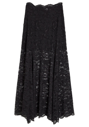 Rabanne Stretch-lace Maxi Skirt - Black - 38 (UK10 / S)