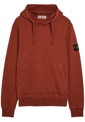 Stone Island Hooded Cotton Sweatshirt - Red - L
