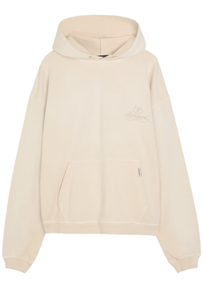 Represent Grand Vintage Embroidered Hooded Cotton Sweatshirt - Beige - L