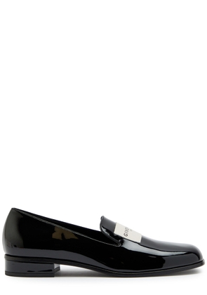 Givenchy Tux Logo Patent Leather Loafers - Black - 39 (IT39 / UK6)