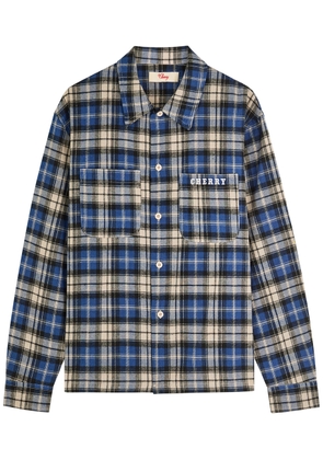 Cherry Los Angeles Logo-embroidered Checked Flannel Shirt - Multicoloured 1 - S