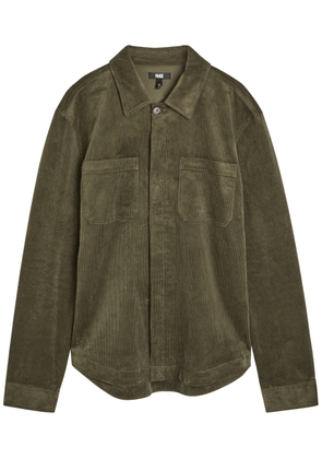 Paige Jace Corduroy Overshirt - Khaki - S