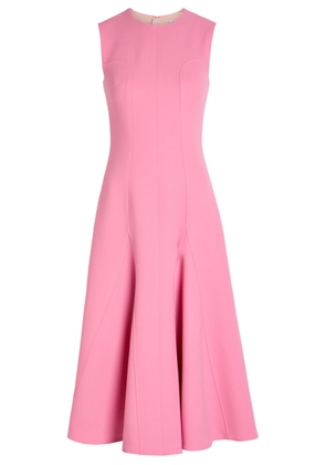 Emilia Wickstead Benicia Wool-crepe Midi Dress - Pink - 12 (UK12 / M)