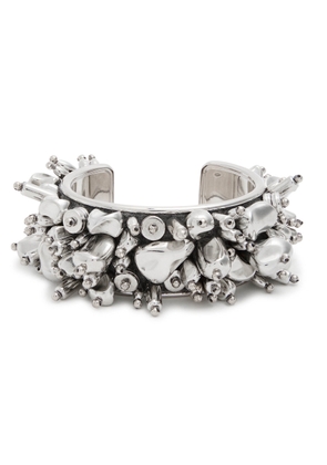 Dries Van Noten Beaded Cuff - Silver - One Size