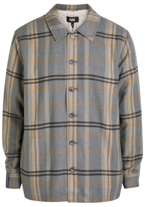Paige Telford Plaid Flannel Jacket - Blue - S