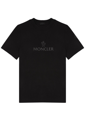 Moncler Logo-print Cotton T-shirt - Black - L