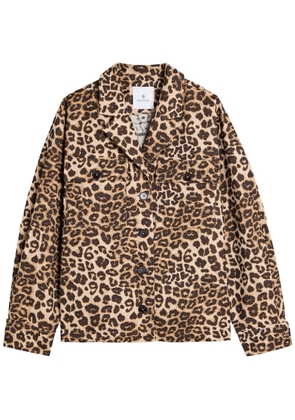 Anine Bing Flynn Leopard Cotton-blend Jacket - M (UK12 / M)