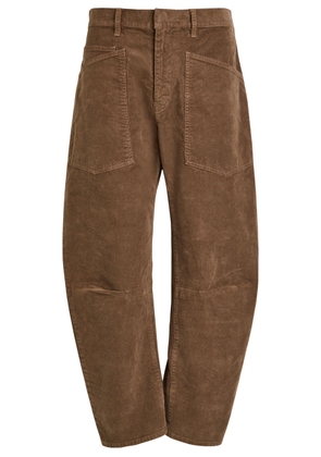 Nili Lotan Shon Barrel-leg Corduroy Trousers - Brown - 6 (UK10 / S)