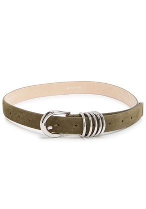 Dehanche Hollyhock Suede Belt - Olive - L