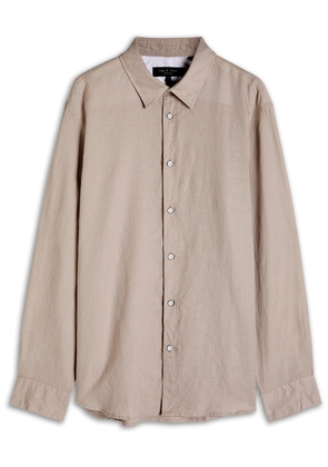 Rag & Bone Finch Linen-blend Shirt - Cream - XL