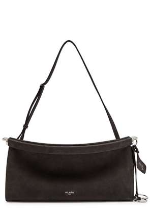 Alaïa East West Medium Nubuck Shoulder bag - Dark Grey - One Size