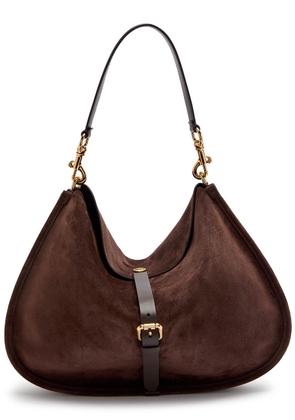 Etro Pony XL Suede Tote bag - Brown - One Size