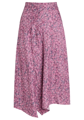 Isabel Marant Cacia Floral-print Woven Midi Skirt - Pink - 40 (UK12 / M)