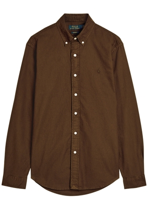Polo Ralph Lauren Logo-embroidered Cotton Shirt - Brown - M