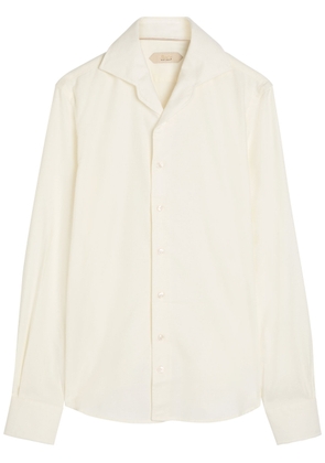 Aurélien City Cotton and Cashmere-blend Shirt - Ivory - M