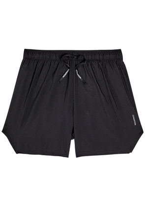 Condition Aero Perforated Stretch-jersey Shorts - Black - L