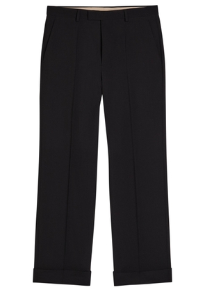 Valentino Garavani Straight-leg Wool Trousers - Black - 52 (IT52 / XL)