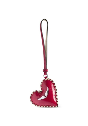 Zadig&Voltaire heart braided keyring - Red