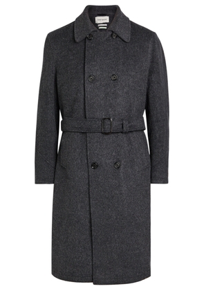 Oliver Spencer Double-breasted Belted Wool-blend Coat - Charcoal - 52 (UK42 / XL)