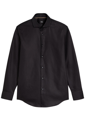 Boss Textured Woven Shirt - Black - M