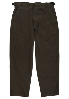 Lemaire Carrot Tapered-leg Twill Trousers - Brown - 52 (IT52 / XL)