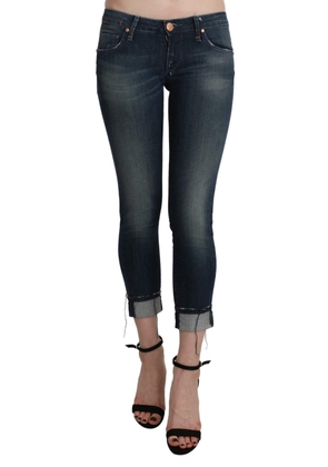 Acht  Washed Low Waist Skinny Cropped Denim pant - W26