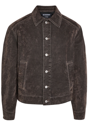 Jacquemus La Veste De-nîmes Mirada Brushed Denim Jacket - Khaki - 50 (IT50 / L)