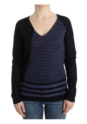 COSTUME NATIONAL C’N’C  Striped V-Neck Sweater - M