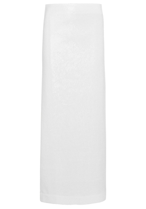 Toteme Sequin Midi Skirt - White - XS (UK6 / XS)