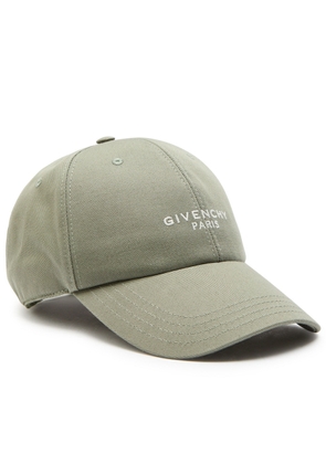 Givenchy Logo-embroidered Canvas cap - Green - One Size