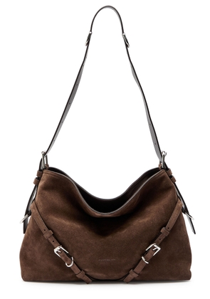 Givenchy Voyou Medium Suede Shoulder bag - Brown - One Size
