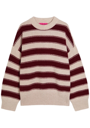 Elder Statesman Braided Striped Cashmere Jumper - White - XS (UK6 / XS)