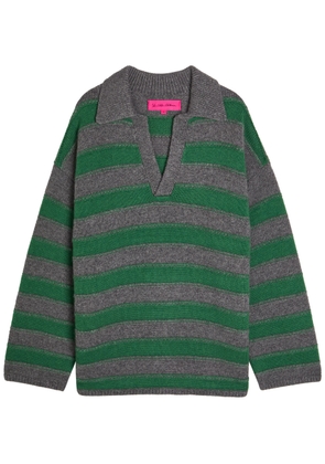 Elder Statesman Dume Striped Cashmere Rugby Jumper - Green - XS (UK6 / XS)