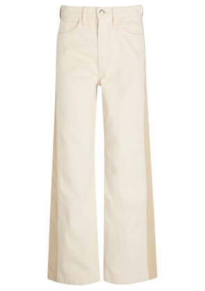Rag & Bone Logan Panelled Wide-leg Jeans - Cream - 25 (W25 / UK6 / XS)