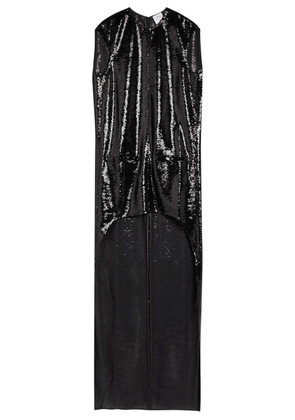 Courrèges Sequin-embellished Tulle Mini Dress - Black - 38 (UK10 / S)