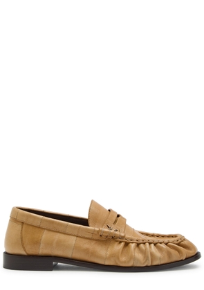 Saint Laurent Le Loafer 15 Leather Loafers - Beige - 38 (IT38 / UK5)