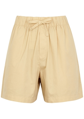 Tekla Unisex Poplin Pyjama Shorts - Beige - Xxs