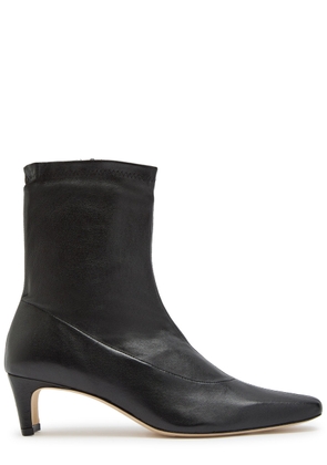 Staud Wally Leather Ankle Boots - Black - 40 (IT40/ UK7)