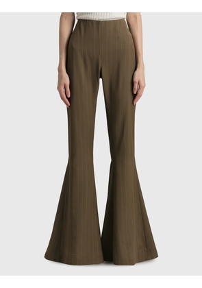 Flared Striped Trousers