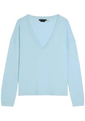 Alice + Olivia Williams V-neck Cashmere-blend Jumper - Blue - M (UK12 / M)