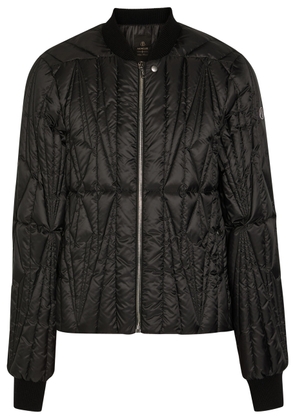 Rick Owens X Moncler Geocamo Padded Shell Flight Jacket - Black - 4 (M)