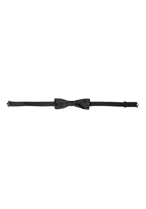 Black Silk Adjustable Neck Men Bow Tie